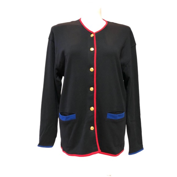 Vintage Eighties Essential Elements Knit Button Cardigan Size XL Retro NEW - Picture 2 of 12